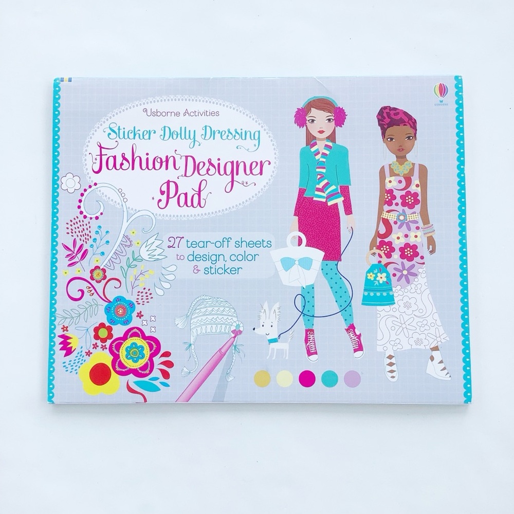 Usborne Sticker Dolly Dressing Fashion Designer Pad